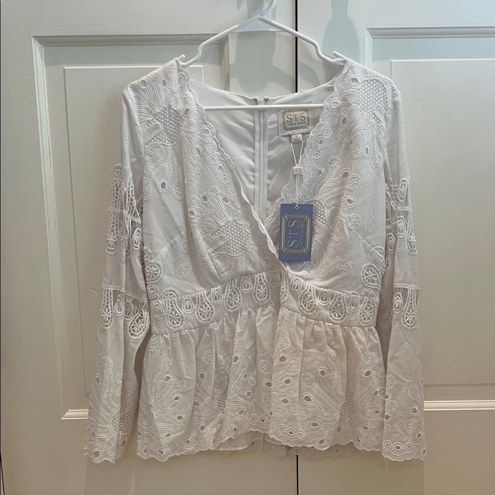White Lace Women Top